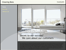 Tablet Screenshot of cleaningbeesmi.com